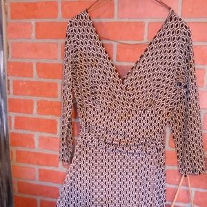 Size 8 Maggy London 3/4 Sleeve Dress